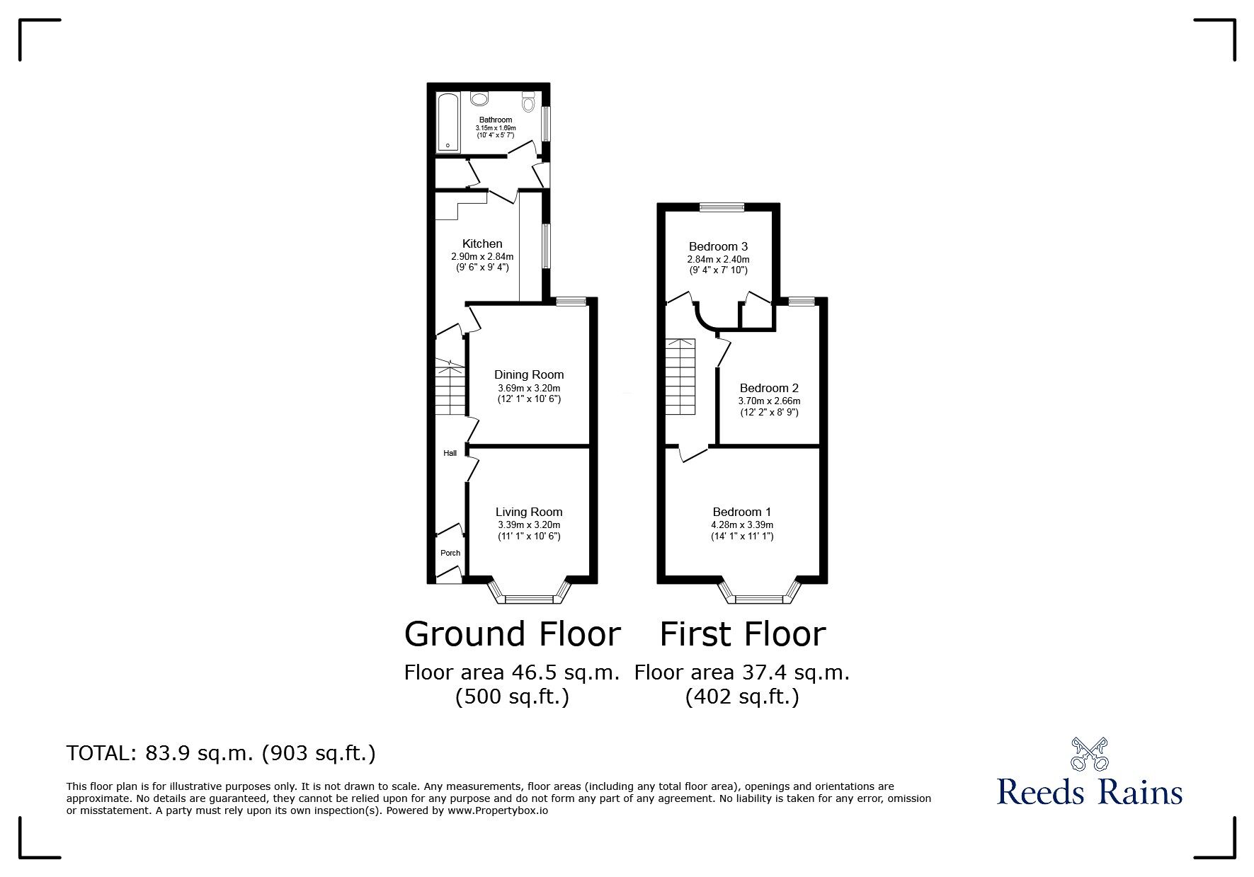 Floorplan of 3 bedroom Mid Terrace House for sale, Leopold Road, Kensington, Merseyside, L7