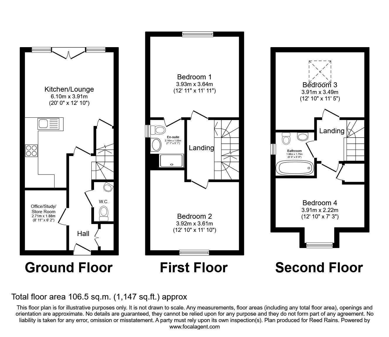 Floorplan of 4 bedroom Semi Detached House for sale, Stewards Road, Liverpool, Merseyside, L24