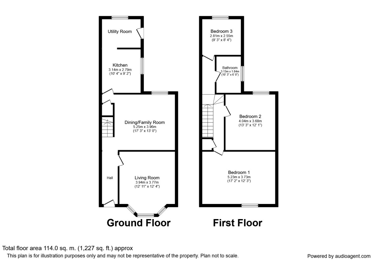 Floorplan of 3 bedroom Mid Terrace House for sale, Bedford Road, Bootle, Merseyside, L20