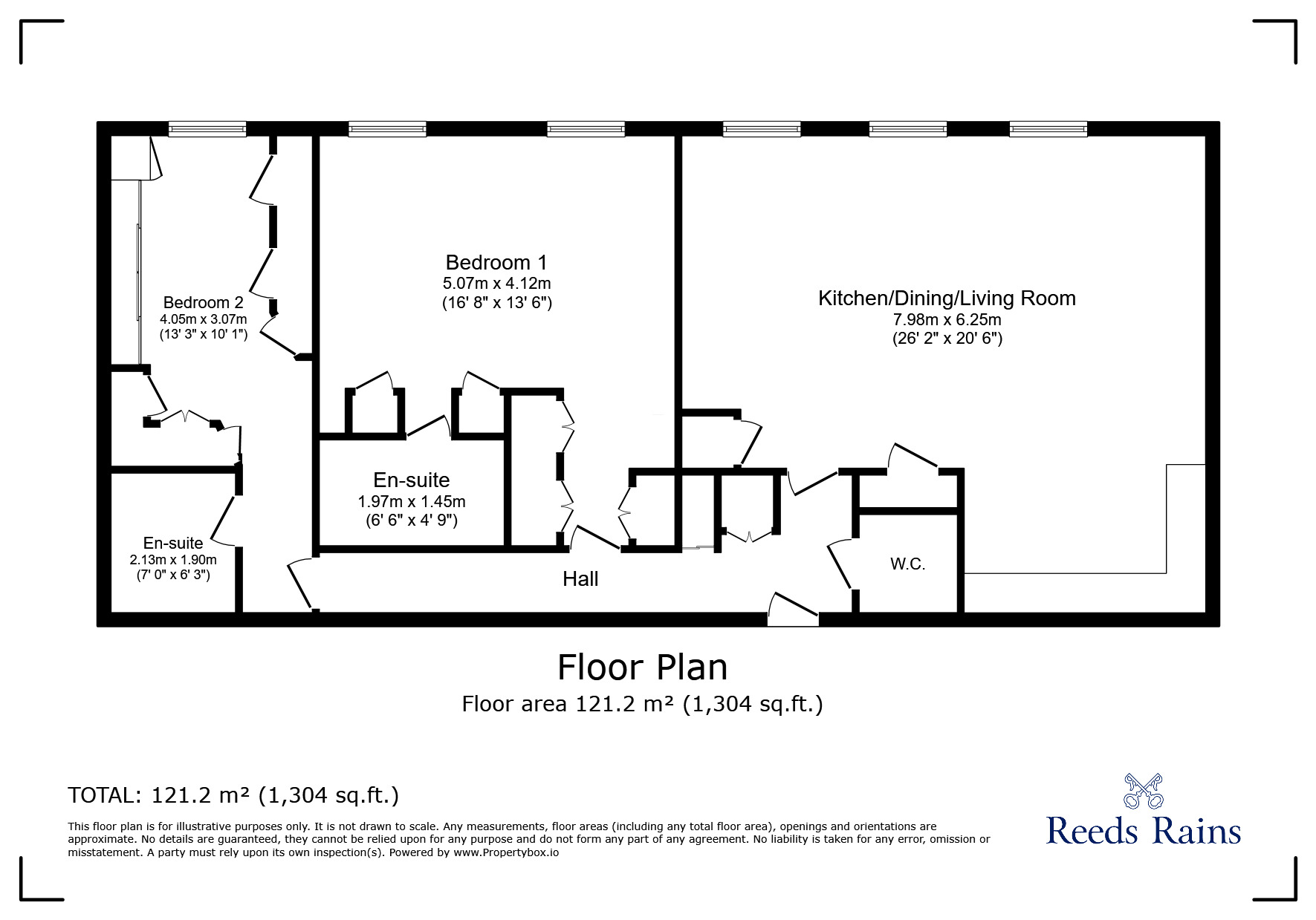 Floorplan of 2 bedroom  Flat to rent, Water Street, Liverpool, Merseyside, L2