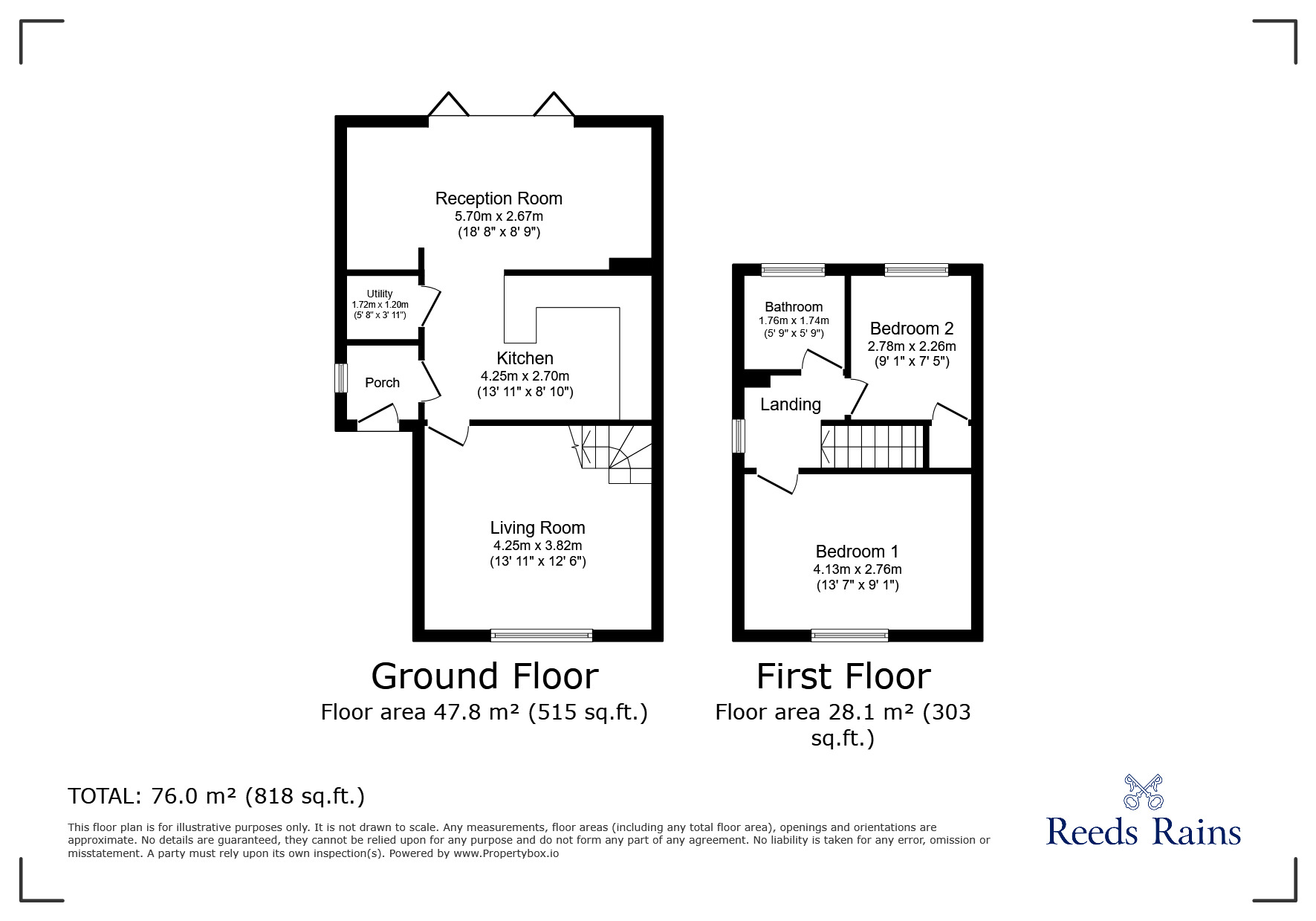 Floorplan of 2 bedroom Semi Detached House for sale, Lindisfarne Drive, Liverpool, Merseyside, L12