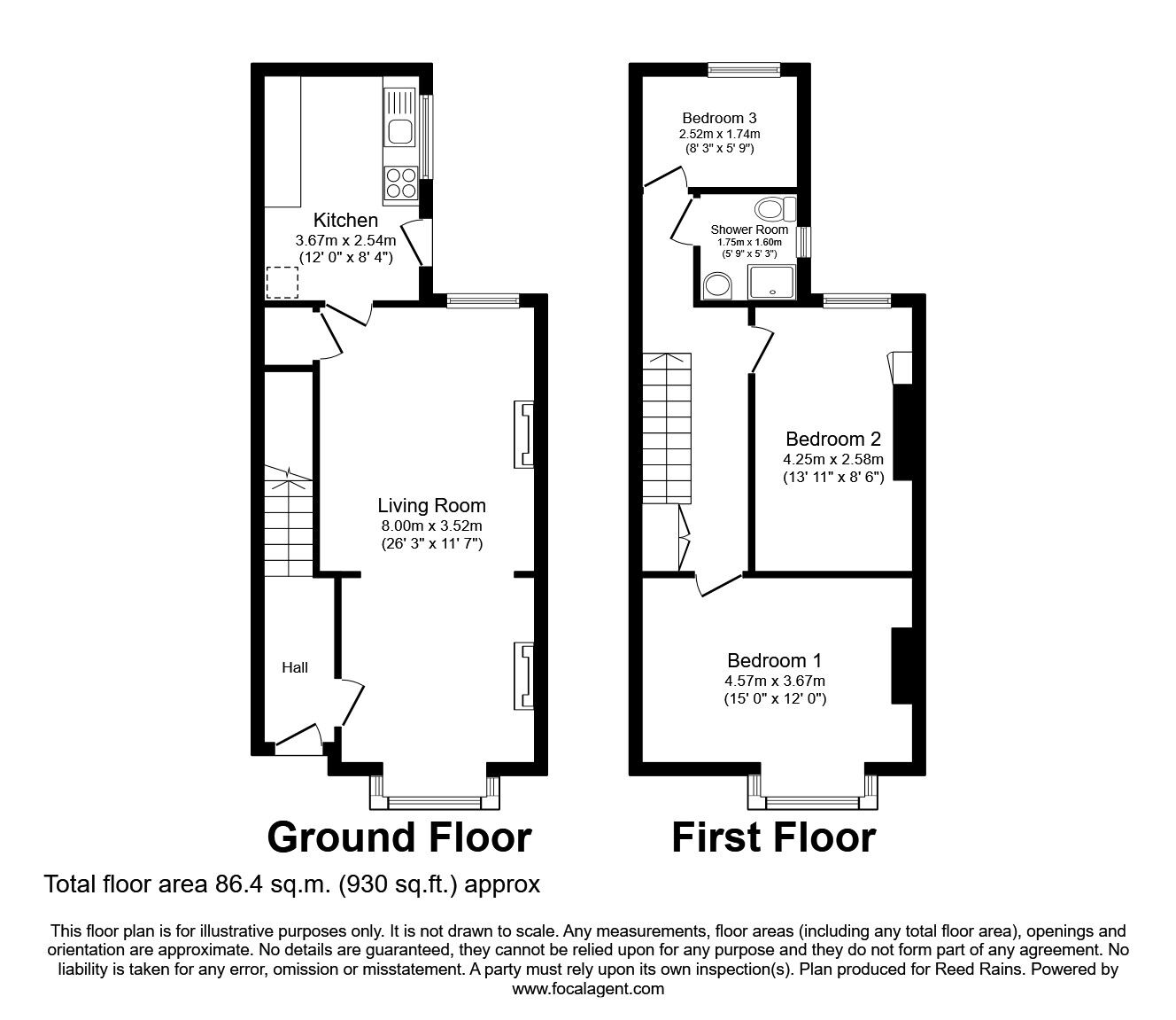 Floorplan of End Terrace Room to rent, Malvern Road, Liverpool, Merseyside, L6