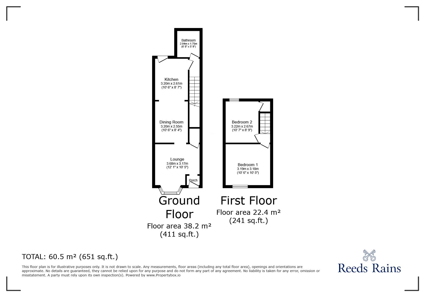 Floorplan of 2 bedroom Mid Terrace House for sale, Holbeck Street, Liverpool, Merseyside, L4