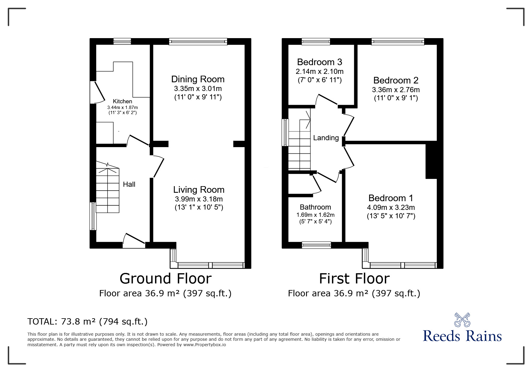 Floorplan of 3 bedroom Semi Detached House for sale, Moss Side, Knotty Ash, Merseyside, L14