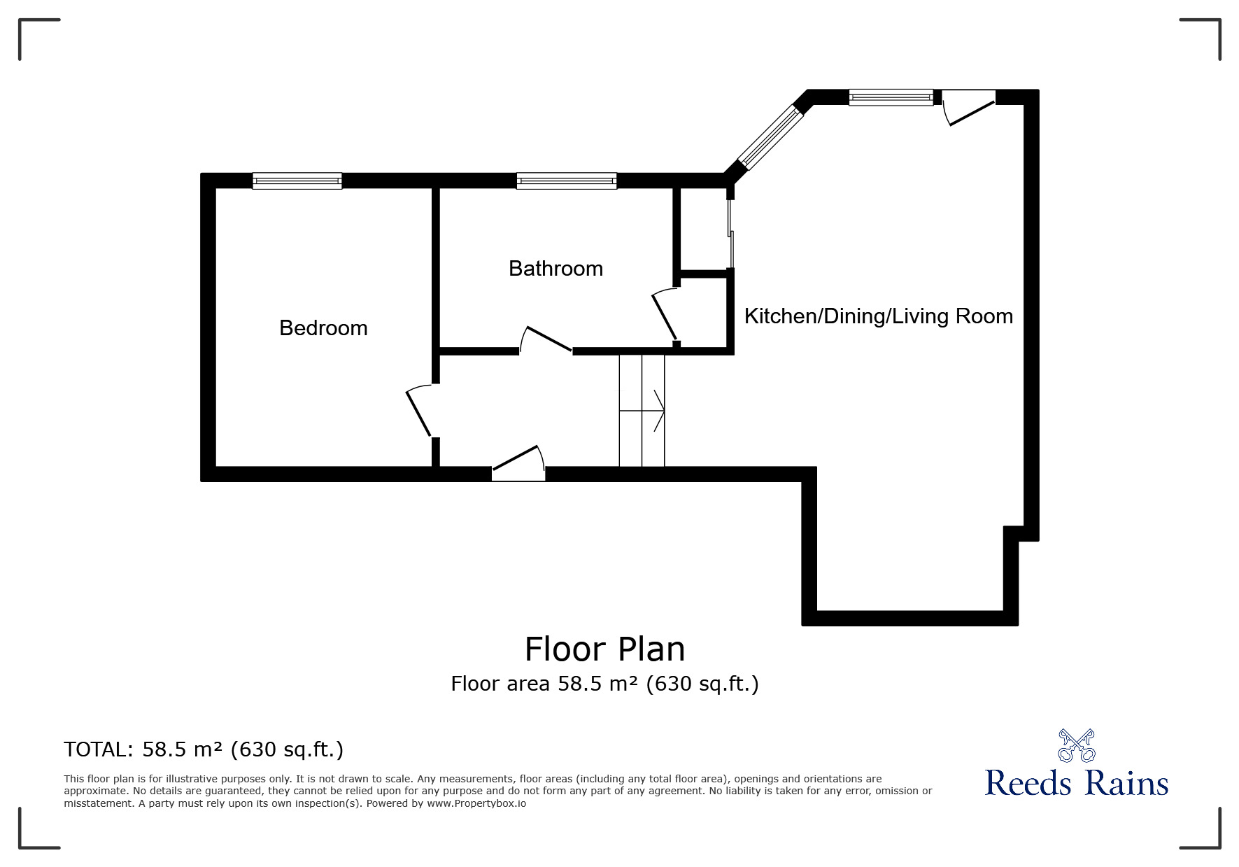 Floorplan of 1 bedroom  Flat for sale, Benson Street, Liverpool, Merseyside, L1