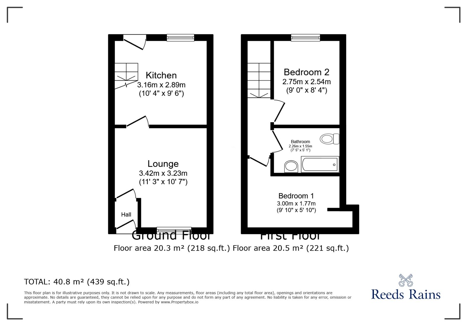 Floorplan of 2 bedroom Mid Terrace House for sale, Norgate Street, Liverpool, Merseyside, L4