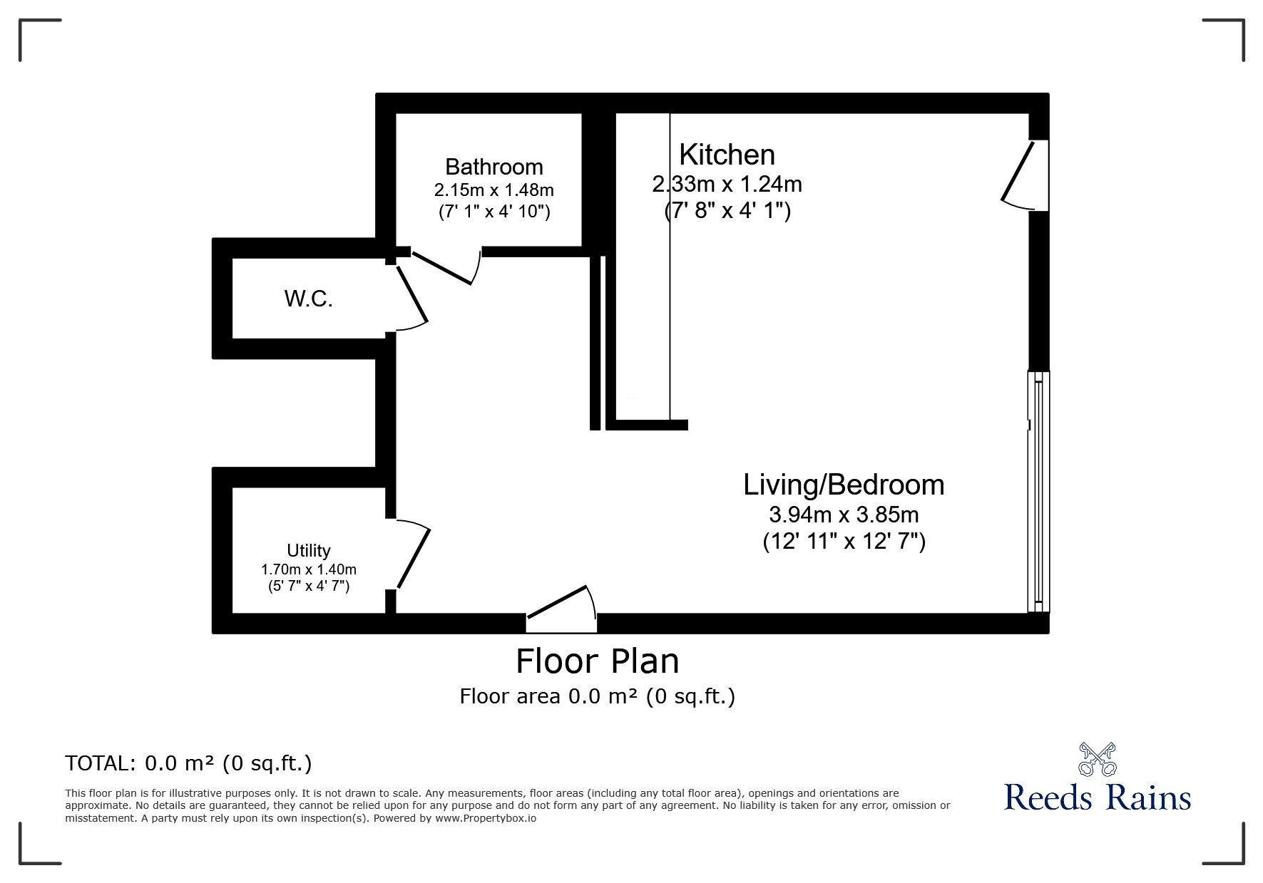 Floorplan of  Flat for sale, Strand Street, Liverpool, Merseyside, L1