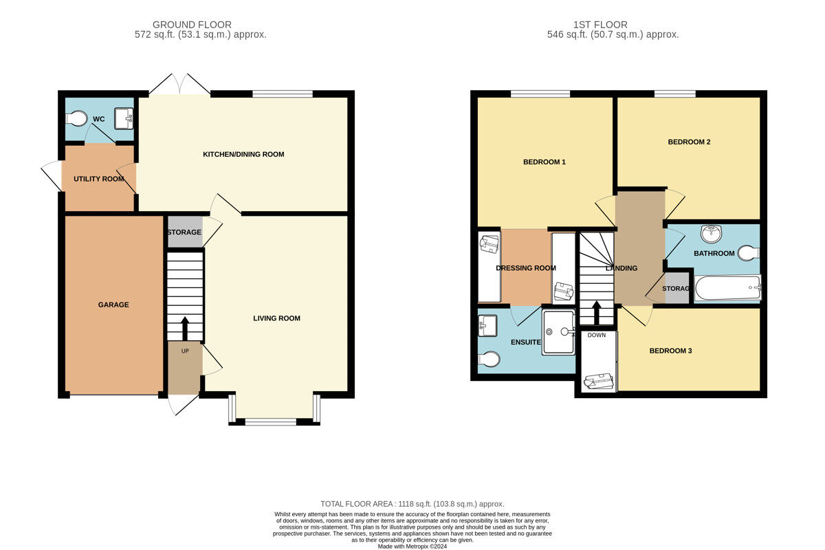 Floorplan of 3 bedroom Detached House for sale, Pondside Drive, Ellesmere Port, Cheshire, CH66