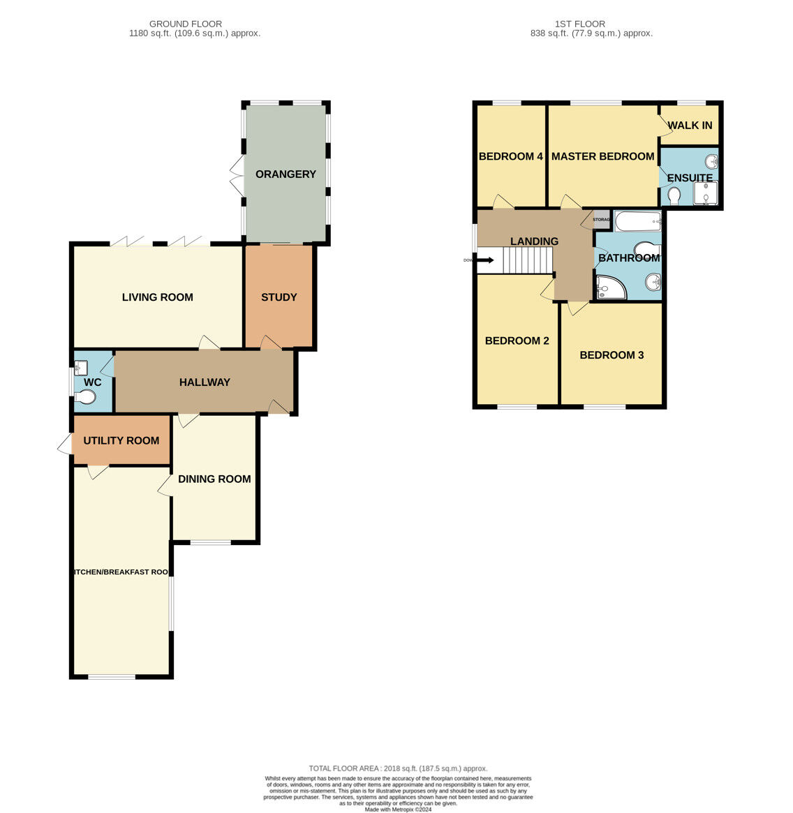 Floorplan of 4 bedroom Detached House for sale, Links View, Little Sutton, Cheshire, CH66