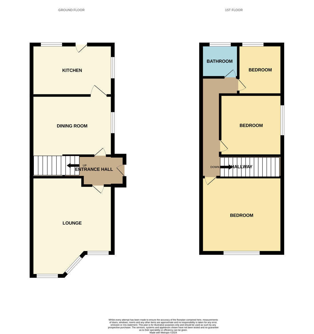 Floorplan of 3 bedroom Semi Detached House for sale, Grace Road, Ellesmere Port, Cheshire, CH65