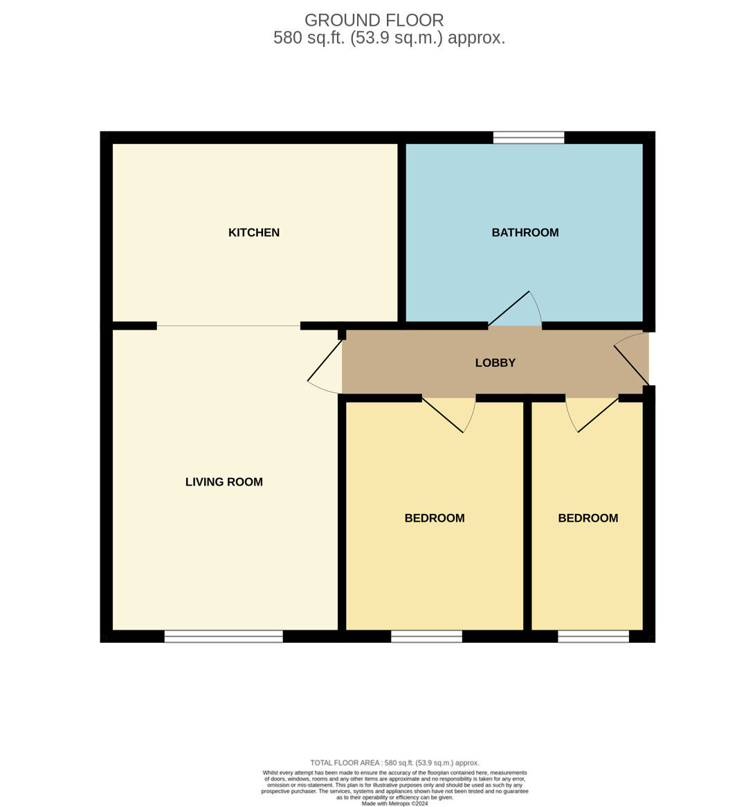 Floorplan of 2 bedroom  Flat for sale, Marbury Quay Raddle Wharf Dock Str, Ellesmere Port, CH65