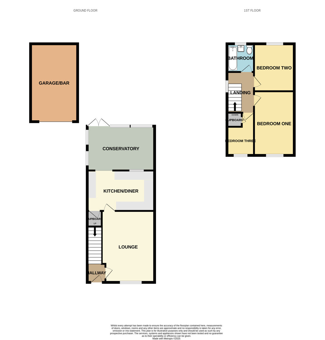 Floorplan of 3 bedroom Semi Detached House for sale, Summertrees Road, Great Sutton, Cheshire, CH66