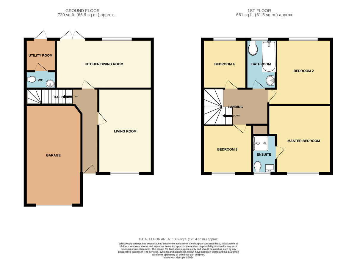 Floorplan of 4 bedroom Detached House for sale, Jacks Wood Avenue, Ellesmere Port, Cheshire, CH65