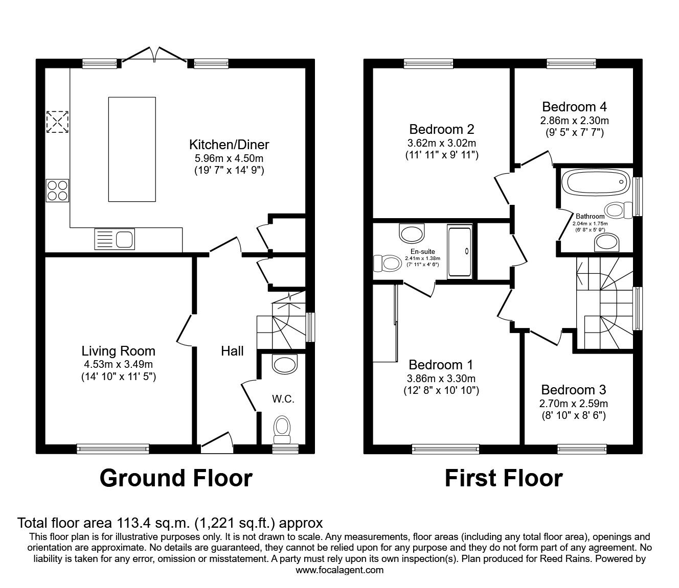 Floorplan of 4 bedroom  House to rent, Nicolson Avenue, Woodford, Stockport, SK7