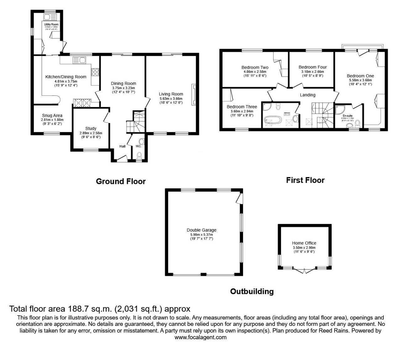 Floorplan of 4 bedroom Detached House for sale, Lime Grove, Macclesfield, Cheshire, SK10