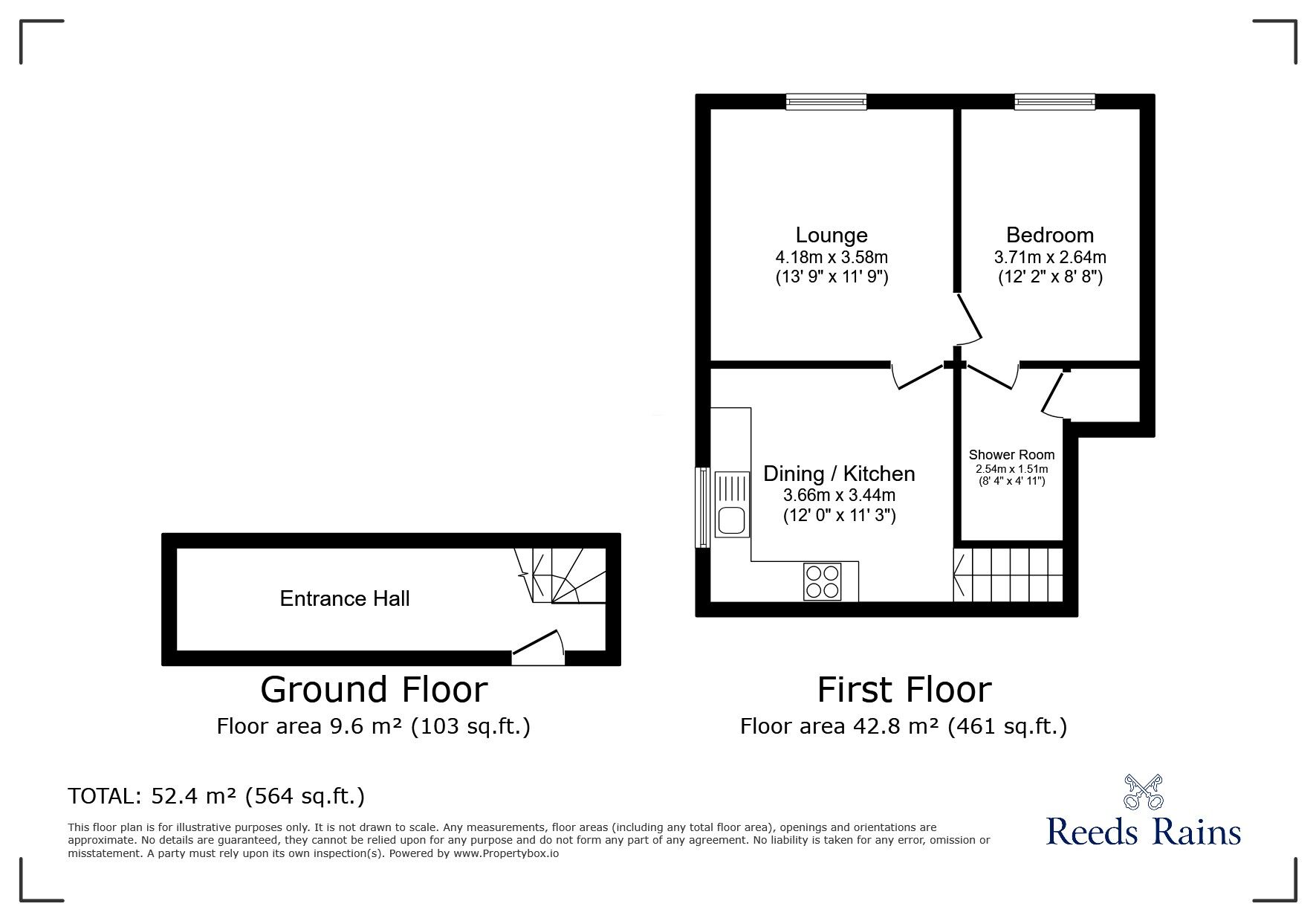 Floorplan of 1 bedroom  Flat to rent, Mill Lane, Macclesfield, Cheshire, SK11