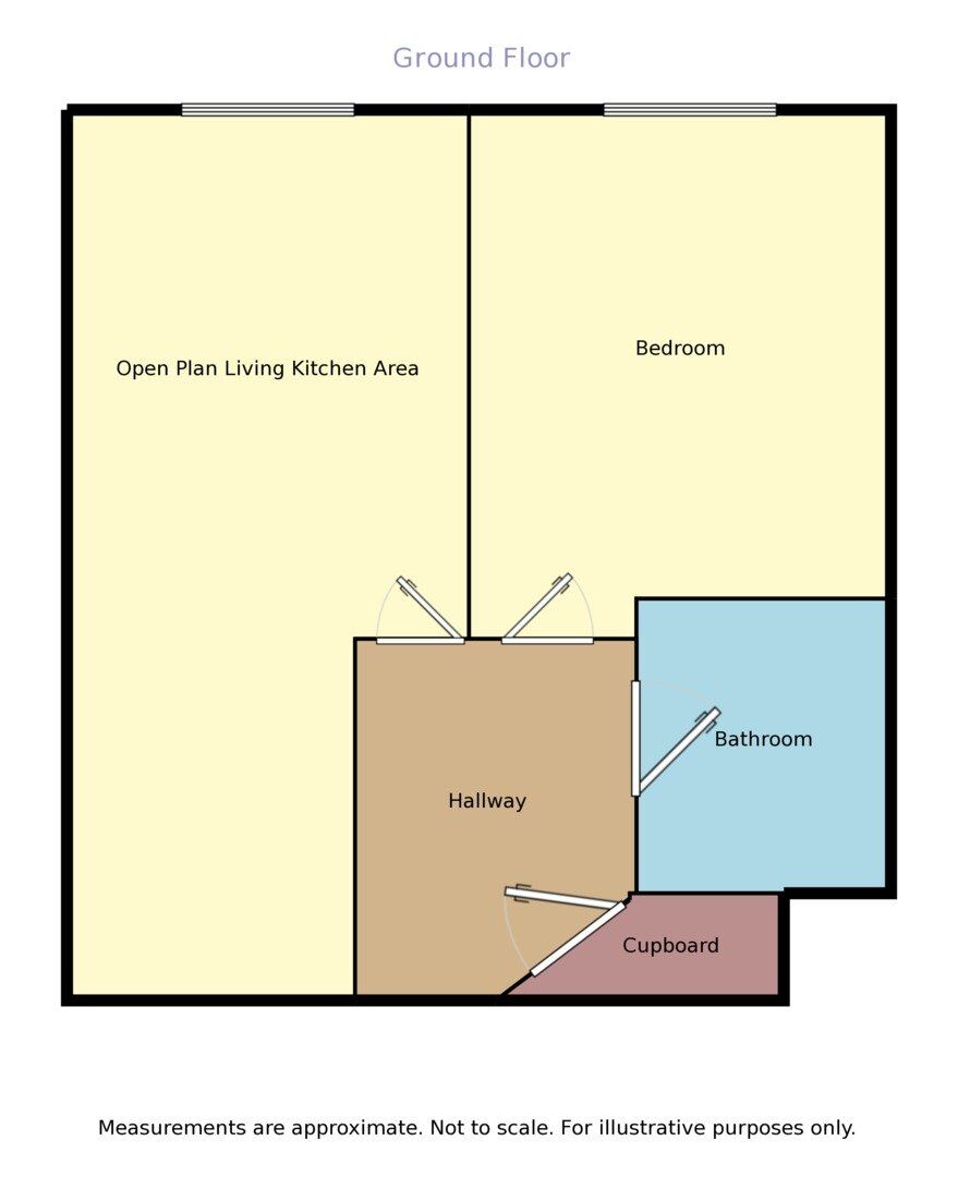 Floorplan of 1 bedroom  Flat to rent, Whitworth Street, Manchester, M1