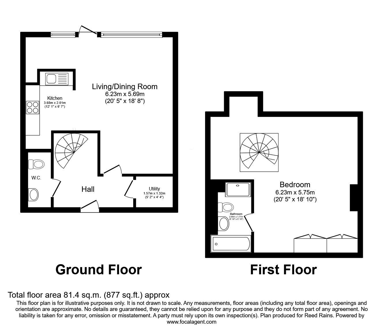 Floorplan of 1 bedroom  Flat to rent, Whitworth Street West, Manchester, M1