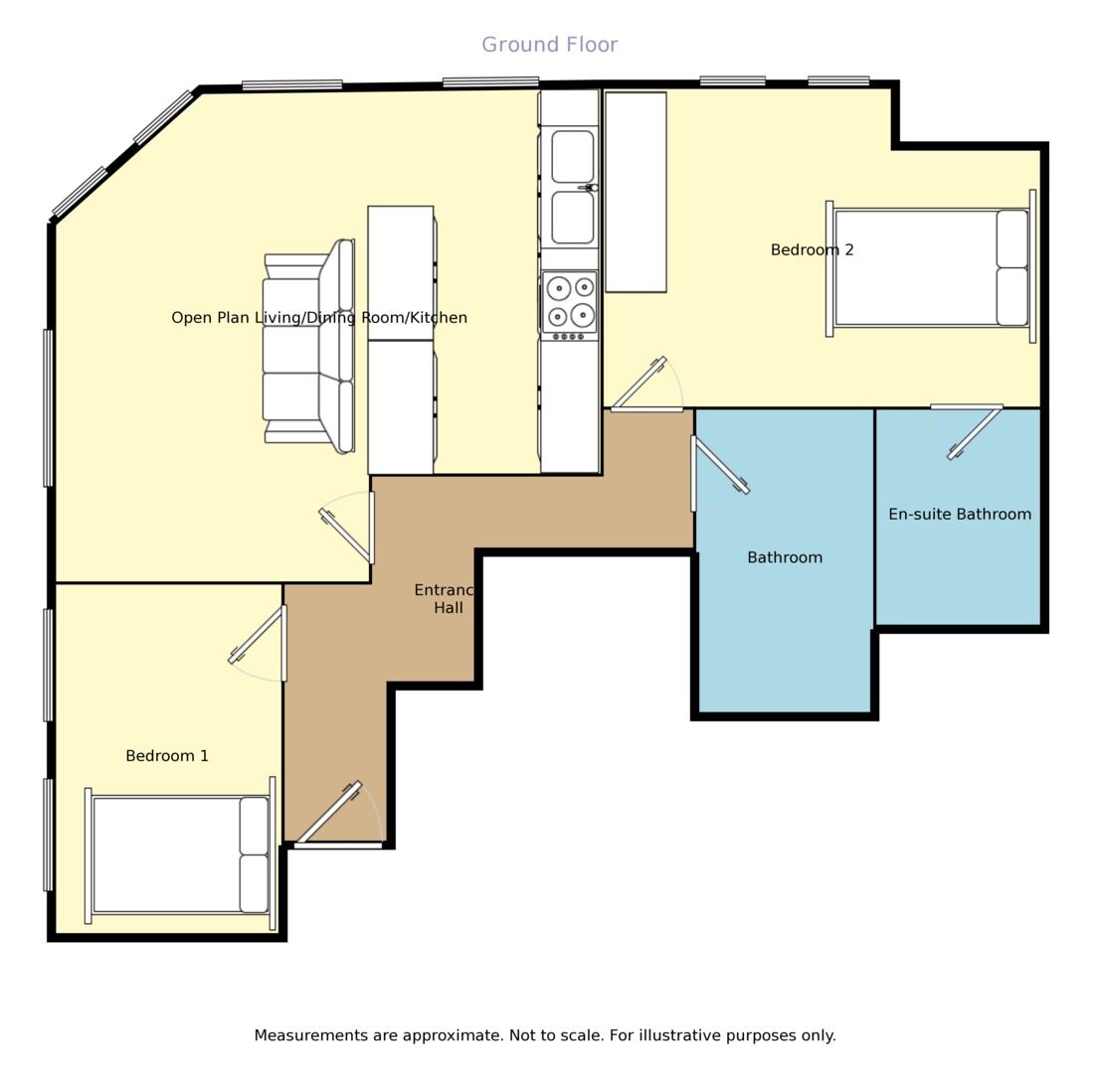 Floorplan of 2 bedroom  Flat to rent, Princess Street, Manchester, M1