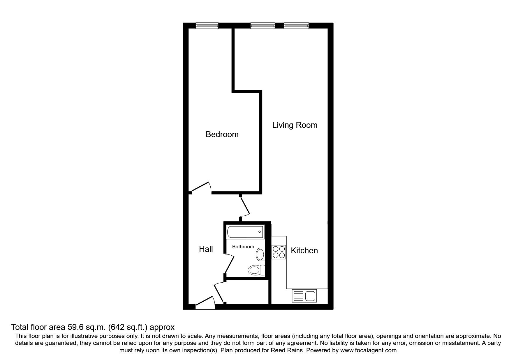 Floorplan of 1 bedroom  Flat to rent, Dale Street, Manchester, Greater Manchester, M1