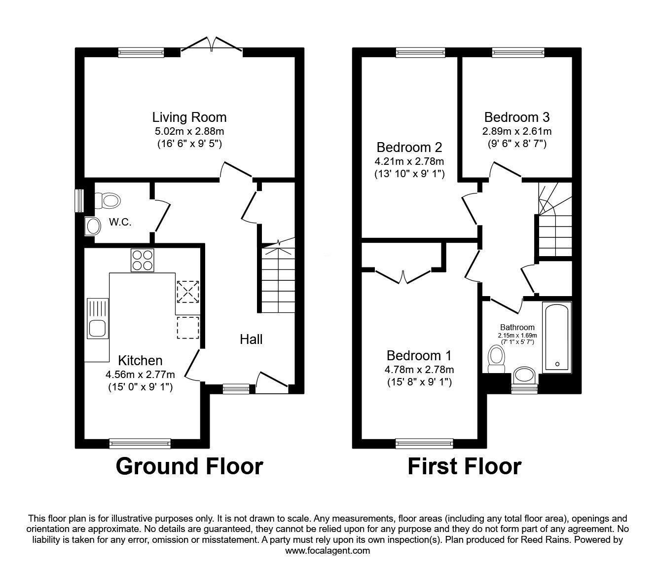 Floorplan of 3 bedroom End Terrace House for sale, John Hogan V C Road, Manchester, Greater Manchester, M40