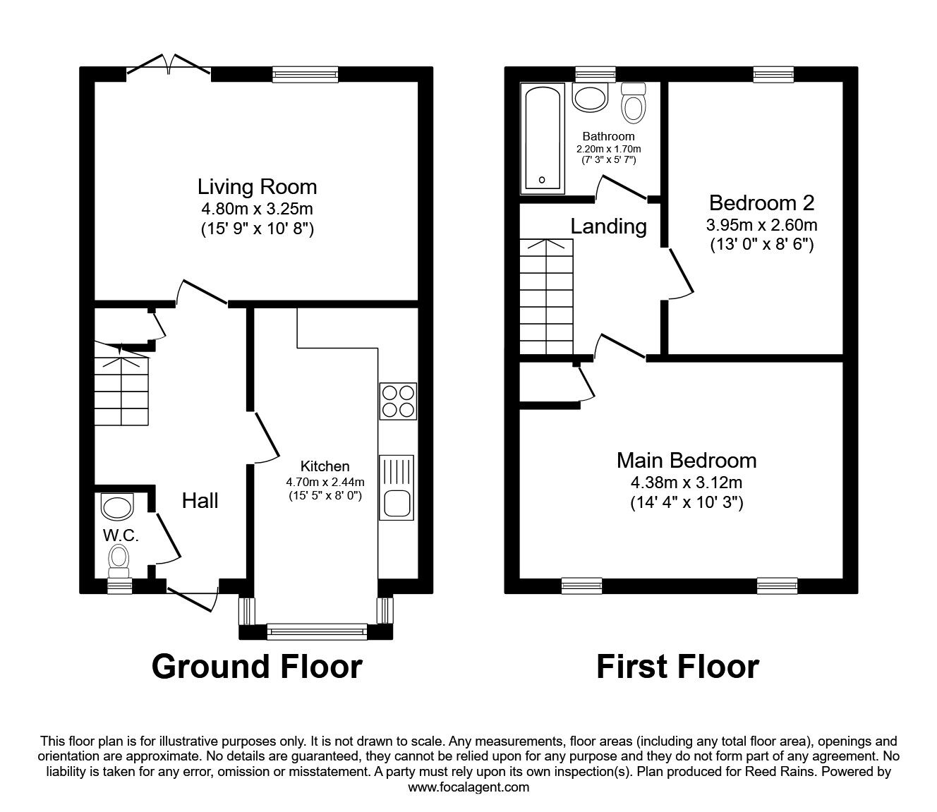 Floorplan of 2 bedroom Mid Terrace House for sale, Varley Street, Manchester, M40