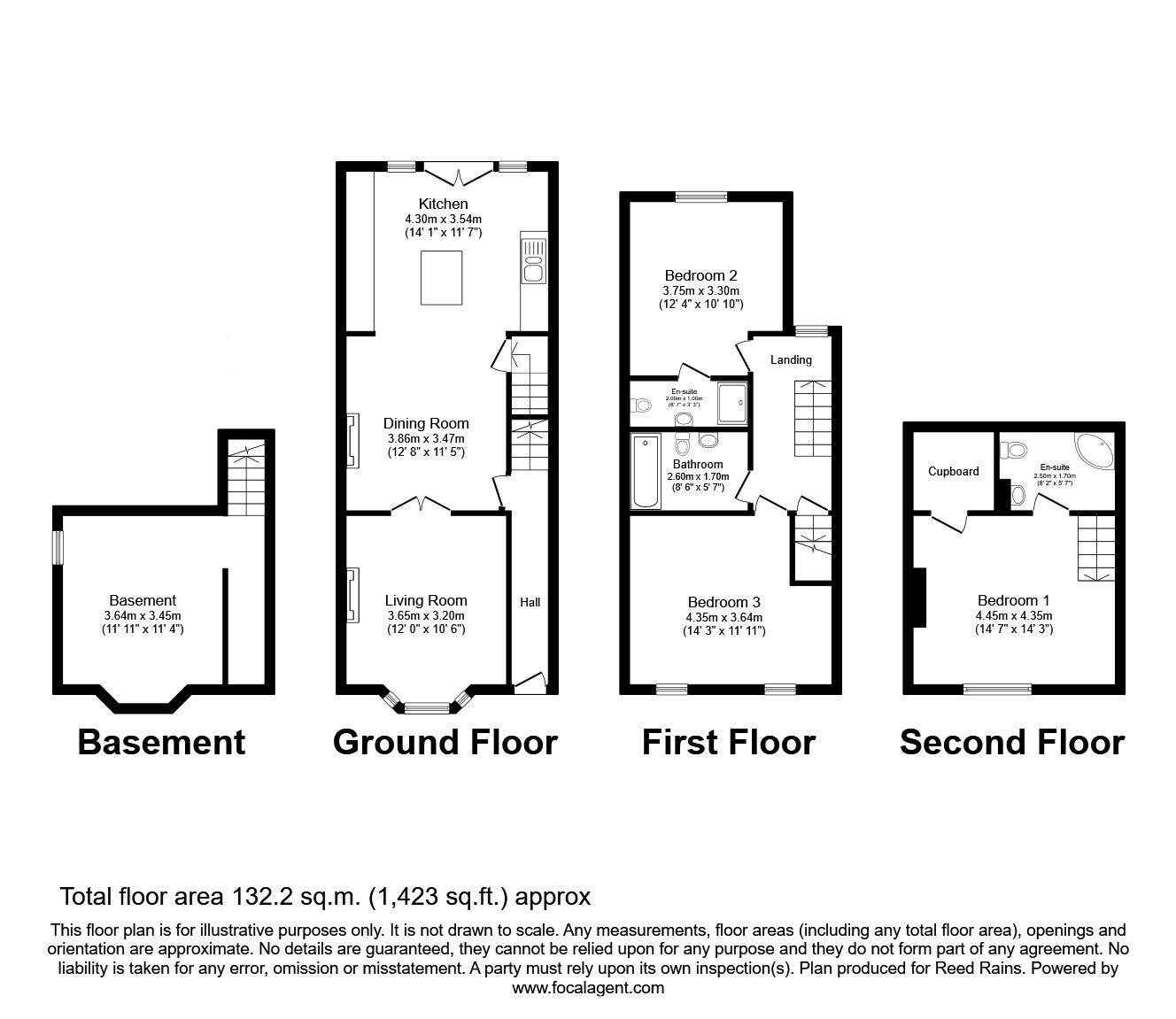 Floorplan of 3 bedroom Mid Terrace House to rent, Old Lane, Manchester, Greater Manchester, M11