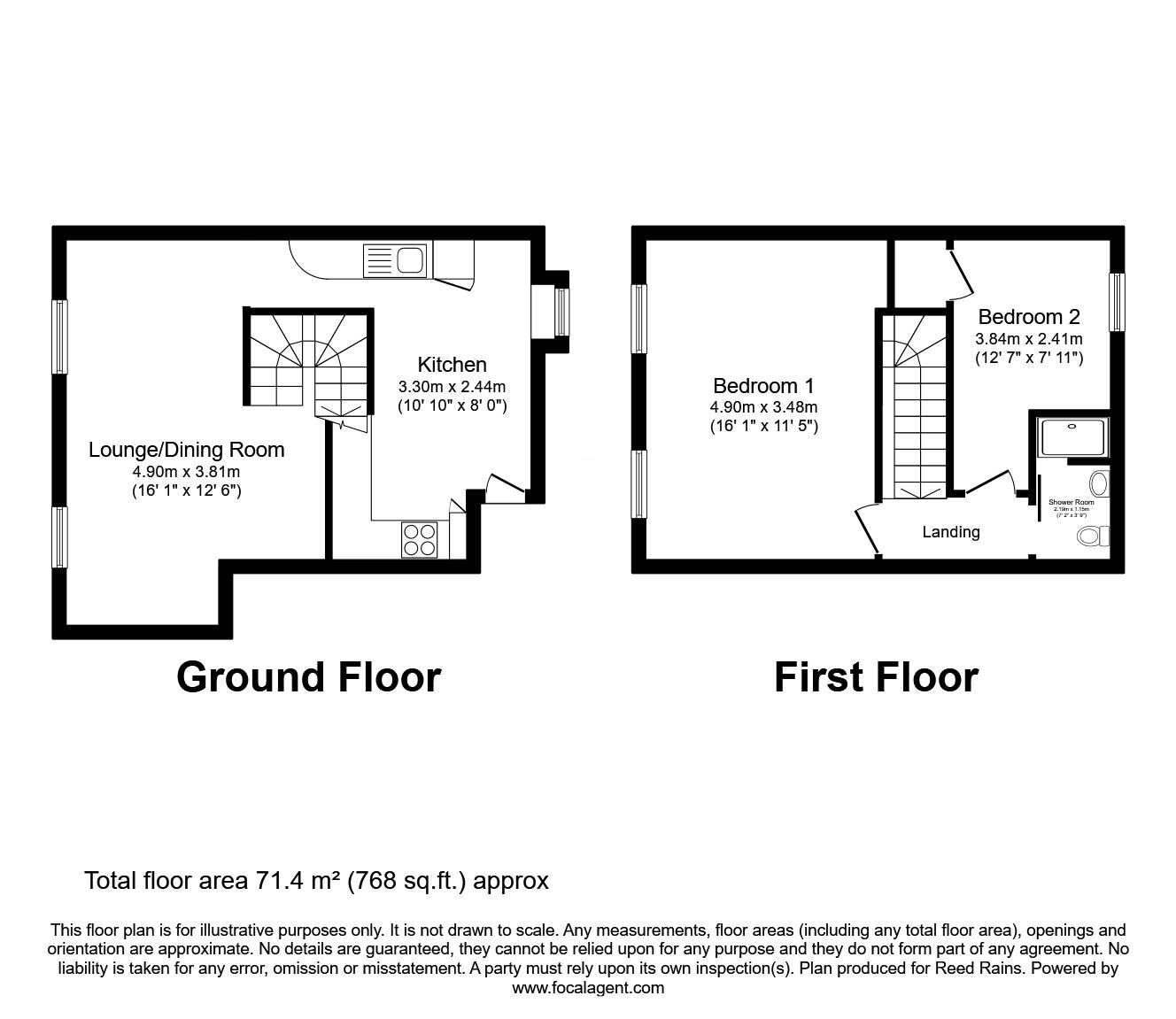 Floorplan of 2 bedroom  Flat to rent, Tib Street, Manchester, Greater Manchester, M4