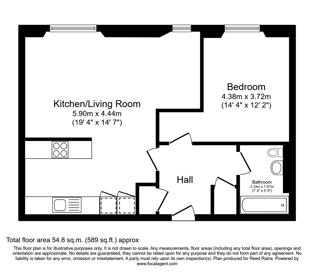 Floorplan of 1 bedroom  Flat to rent, Chorlton Mill, 3 Cambridge Street, Greater Manchester, M1