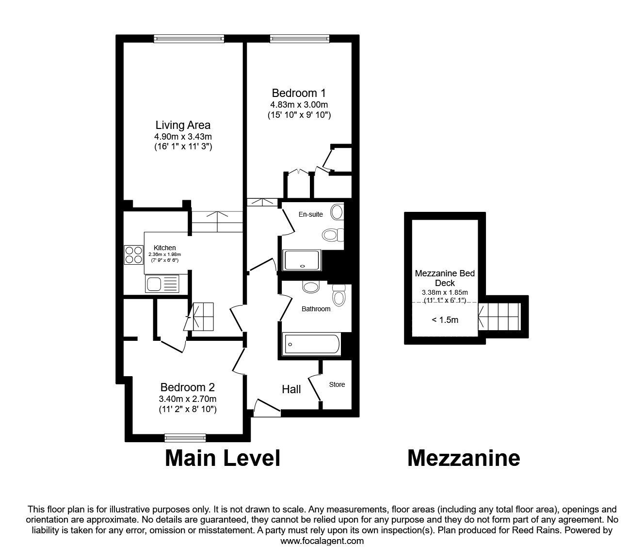 Floorplan of 2 bedroom  Flat for sale, Princess Street, Manchester, M1