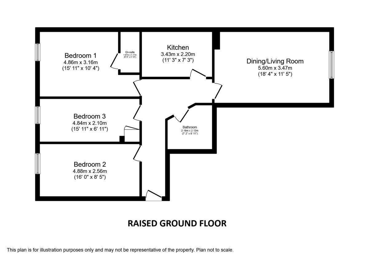 Floorplan of 3 bedroom  Flat for sale, Bombay Street, Manchester, Greater Manchester, M1