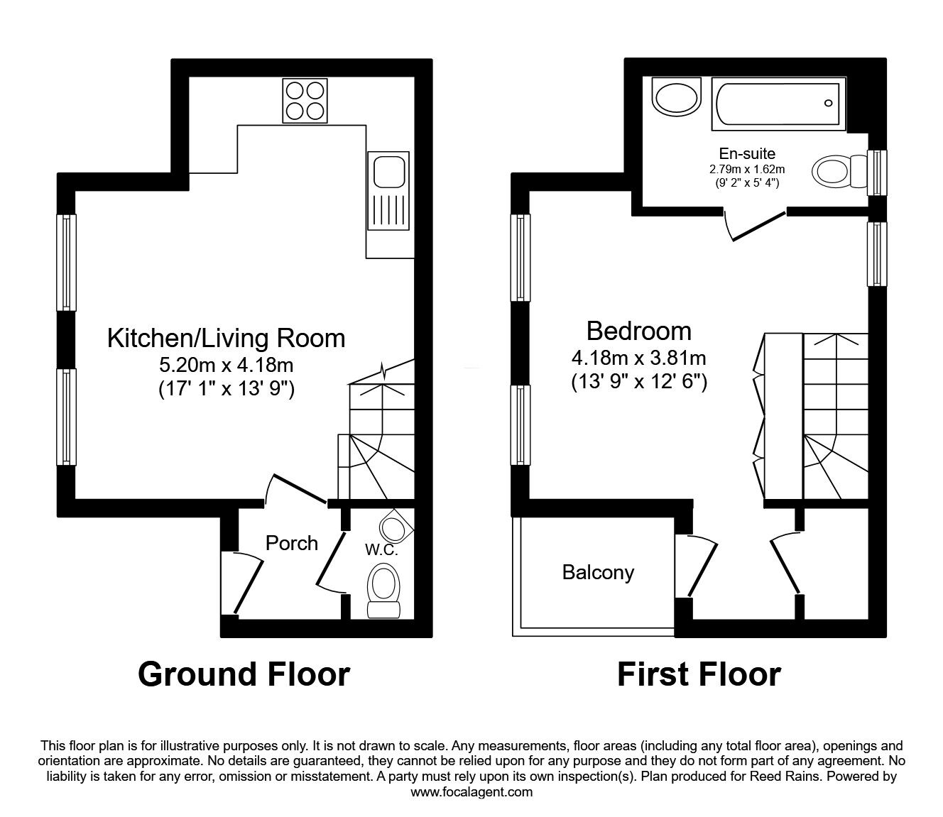 Floorplan of 1 bedroom  Flat to rent, High Street, Manchester, Greater Manchester, M4