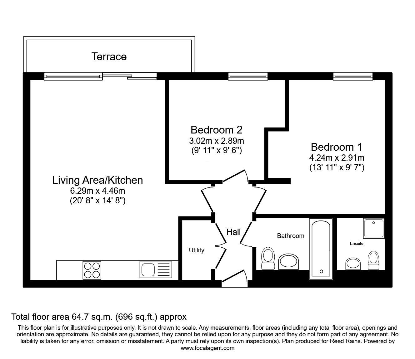 Floorplan of 2 bedroom  Flat for sale, Pollard Street, Manchester, M4