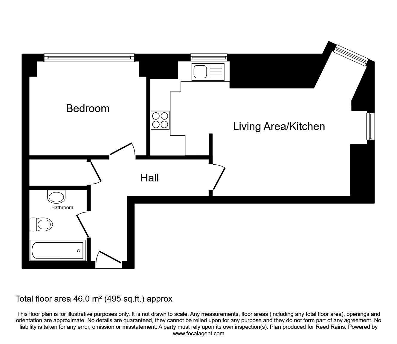 Floorplan of 1 bedroom  Flat for sale, Whitworth Street, Manchester, M1