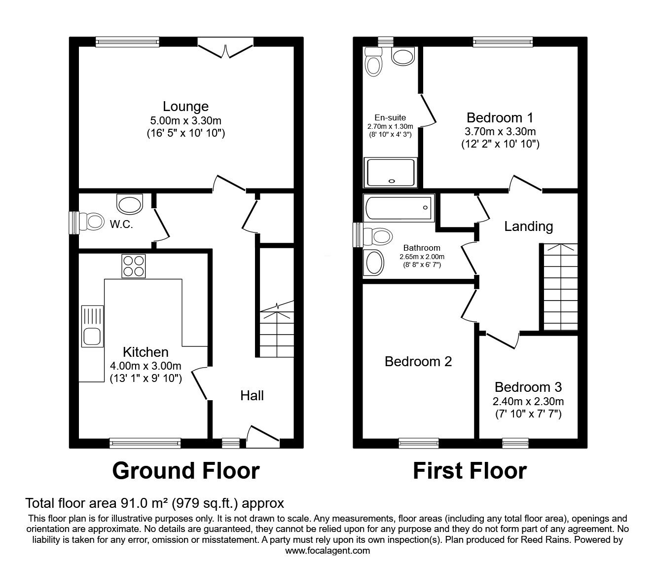 Floorplan of 3 bedroom End Terrace House for sale, Danson Street, Manchester, M40