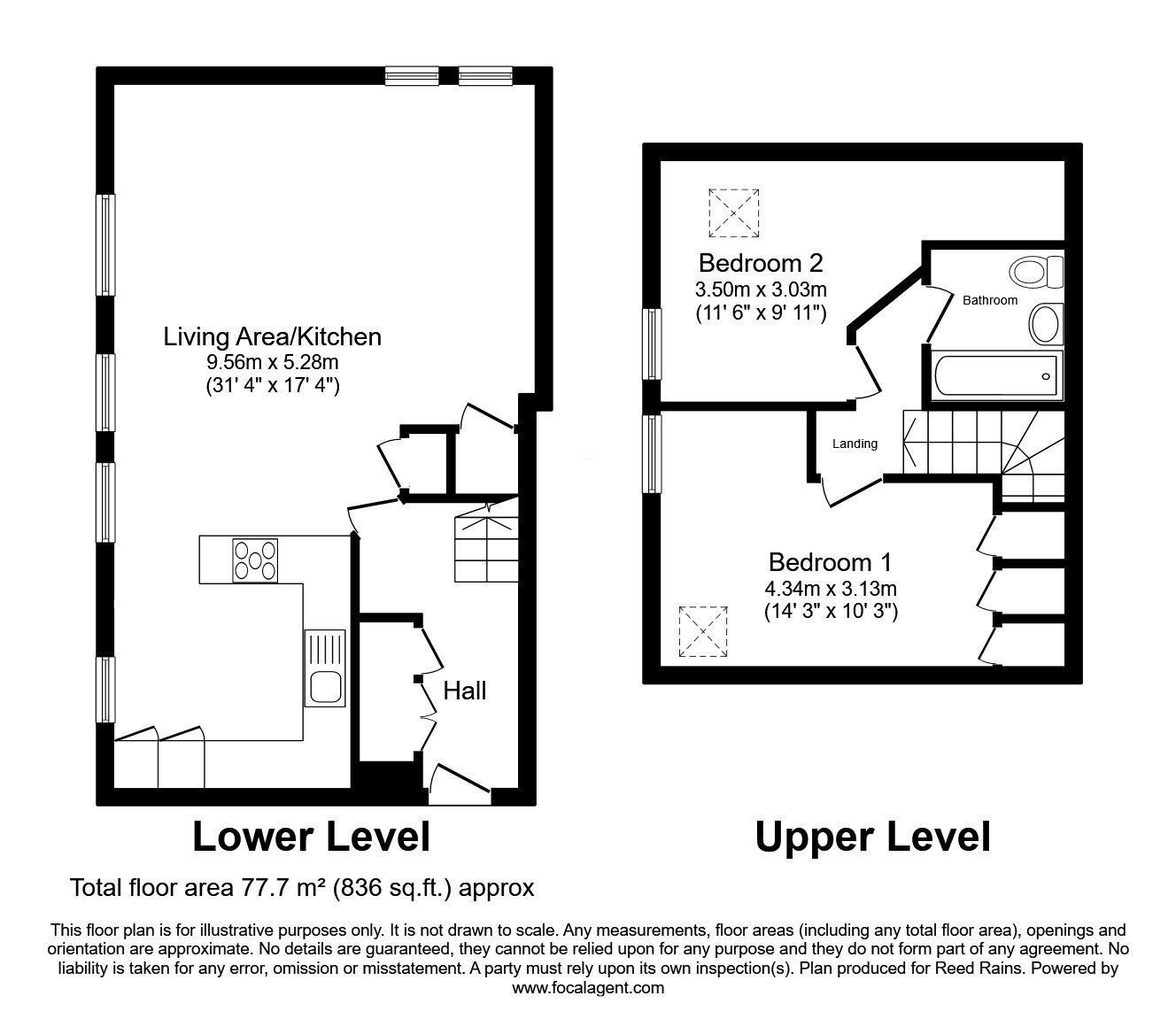 Floorplan of 2 bedroom  Flat for sale, Bloom Street, Salford, Greater Manchester, M3