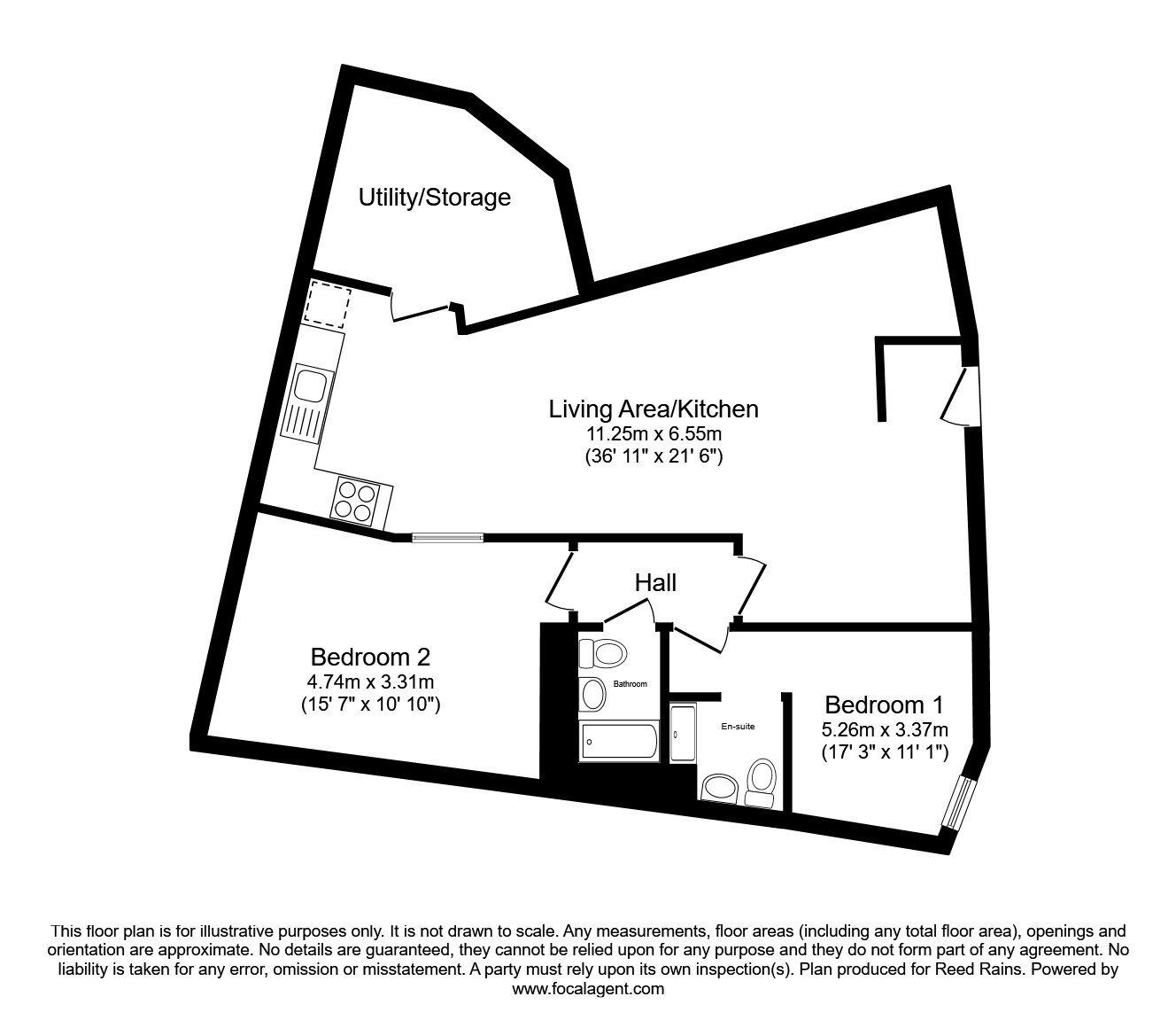 Floorplan of 2 bedroom  Flat for sale, Pollard Street, Manchester, M4