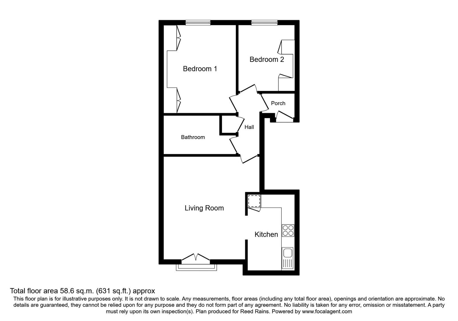 Floorplan of 2 bedroom  Flat for sale, Labrador Quay, Salford, M50