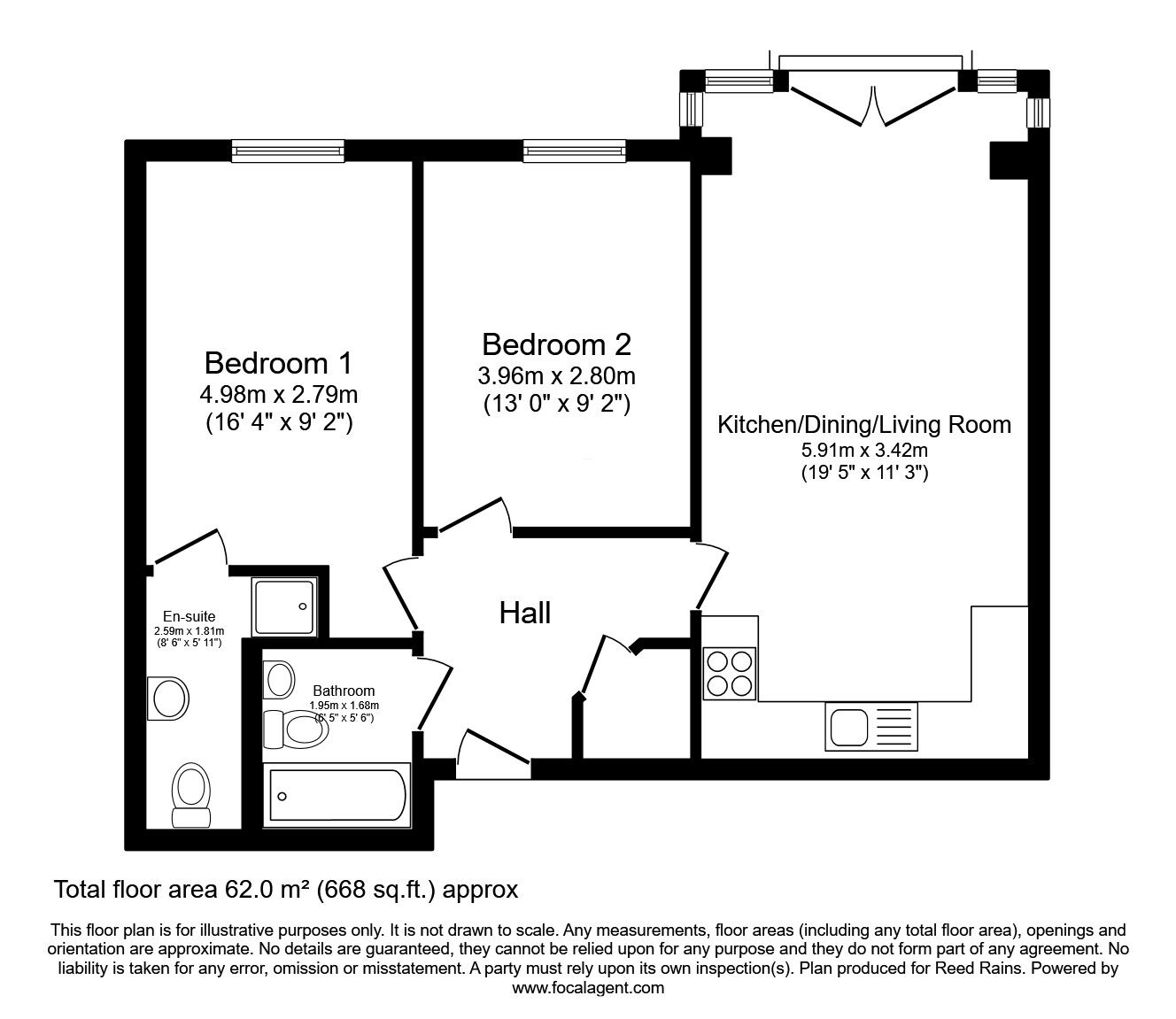 Floorplan of 2 bedroom  Flat to rent, Ducie Street, Manchester, Greater Manchester, M1