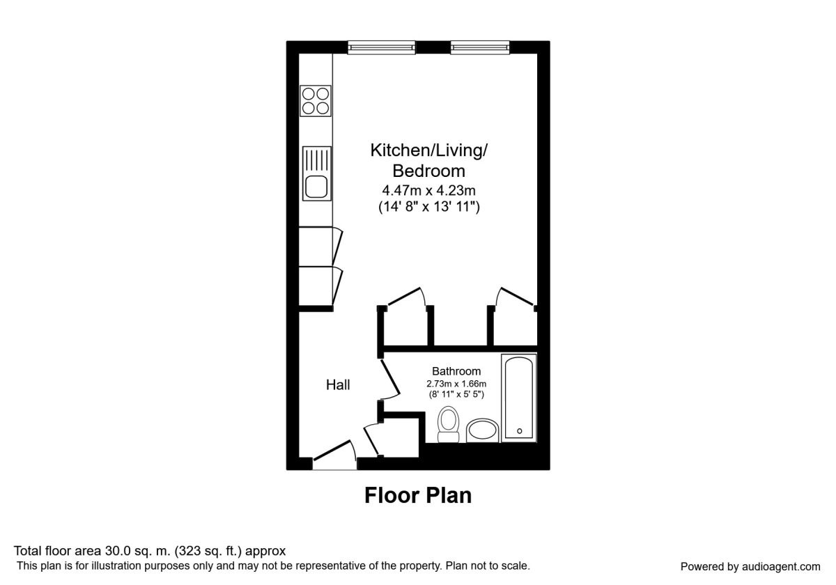 Floorplan of  Flat for sale, George Street, Manchester, M1