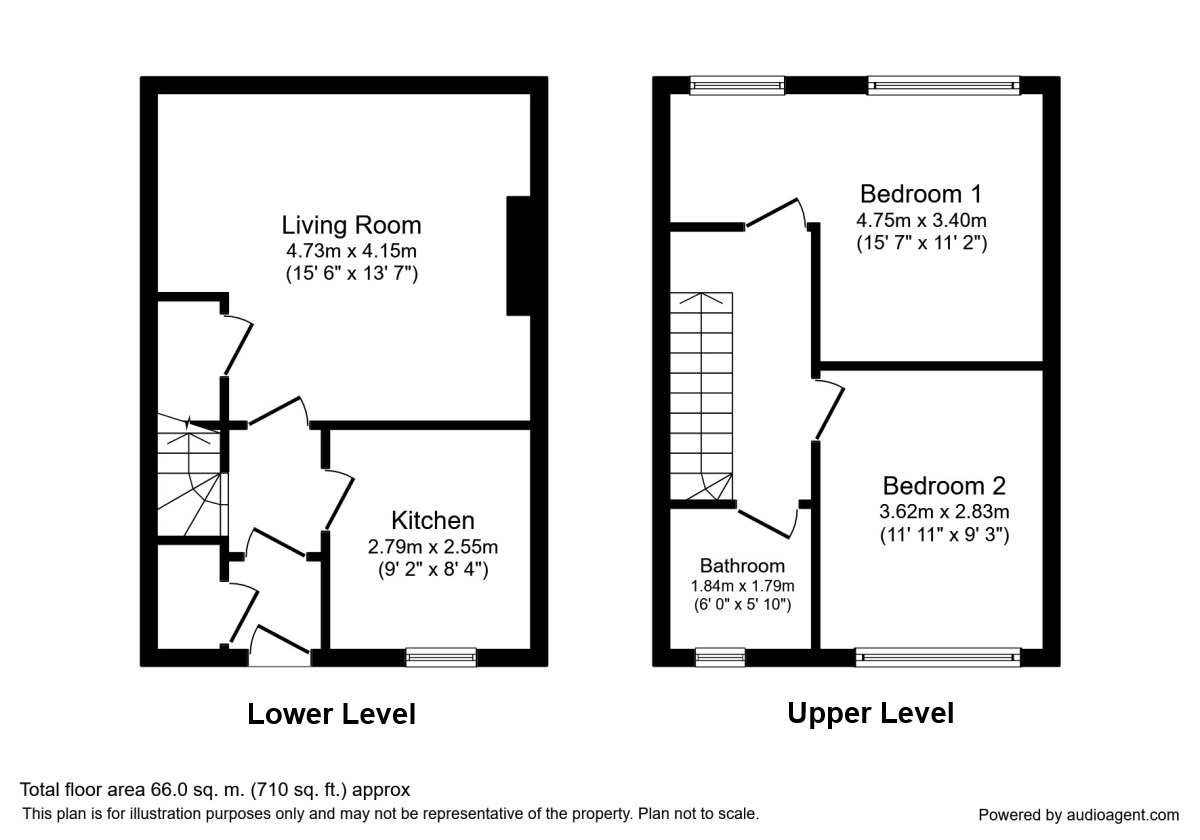 Floorplan of 2 bedroom  Flat for sale, Cotter Street, Manchester, M12