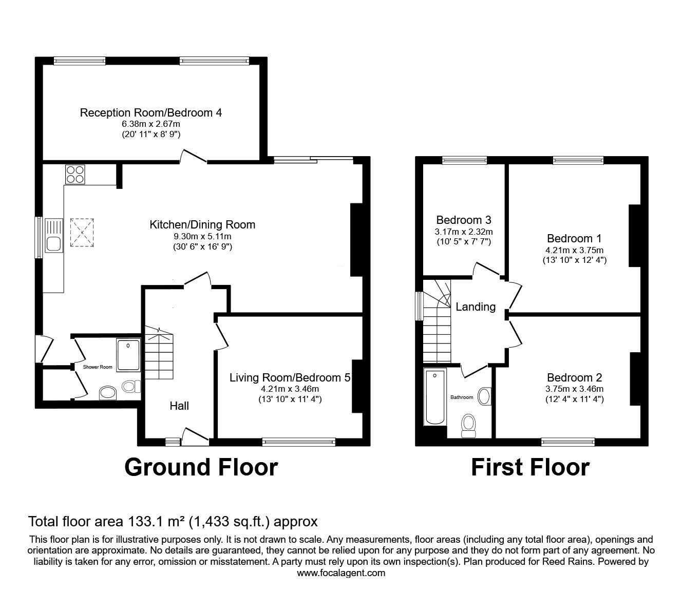 Floorplan of 4 bedroom Semi Detached House for sale, Henrietta Street, Manchester, M16