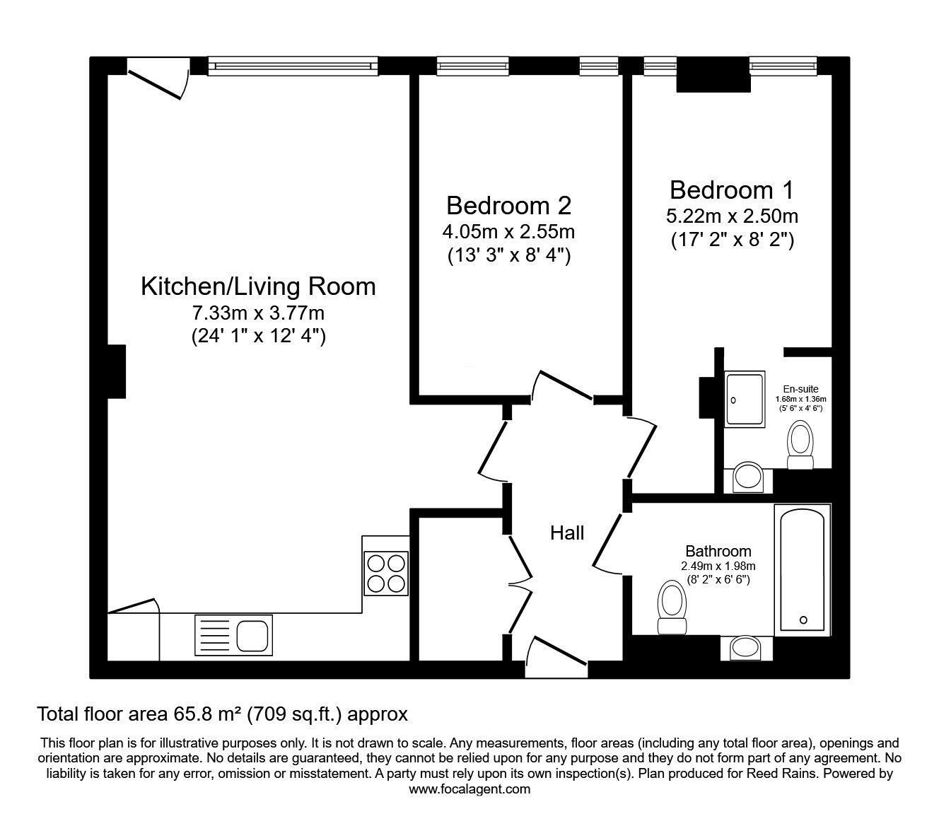 Floorplan of 2 bedroom  Flat to rent, Isaac Way, Manchester, Greater Manchester, M4