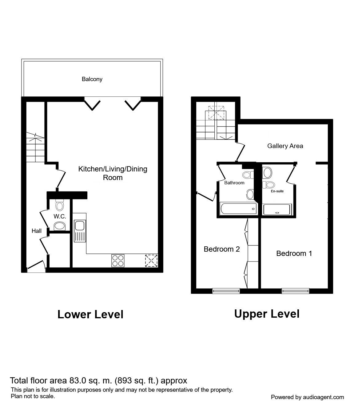 Floorplan of 2 bedroom  Flat for sale, Aytoun Street, Manchester, M1