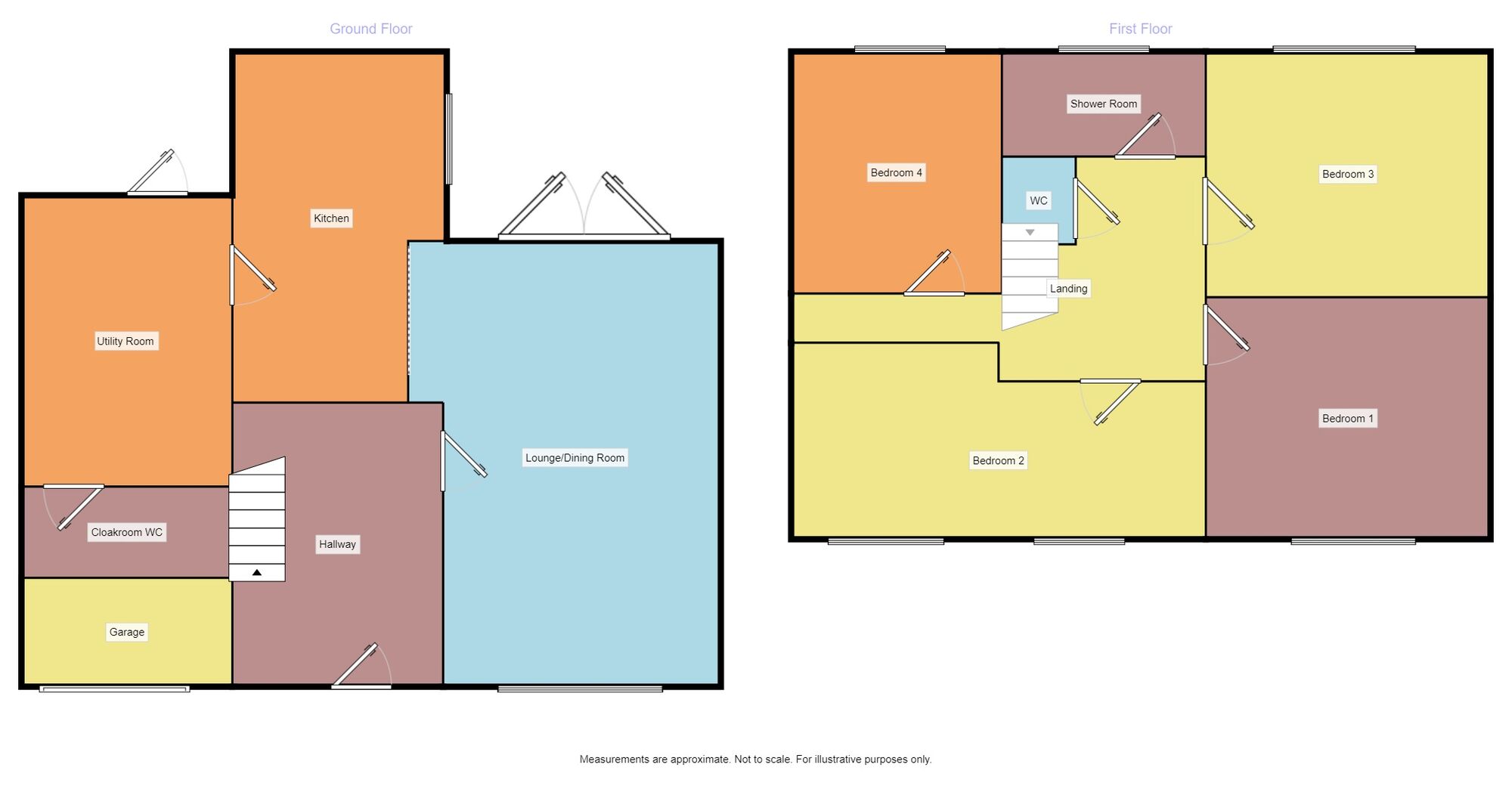 Floorplan of 4 bedroom Semi Detached House for sale, Mosswood Crescent, Acklam, Middlesbrough, TS5