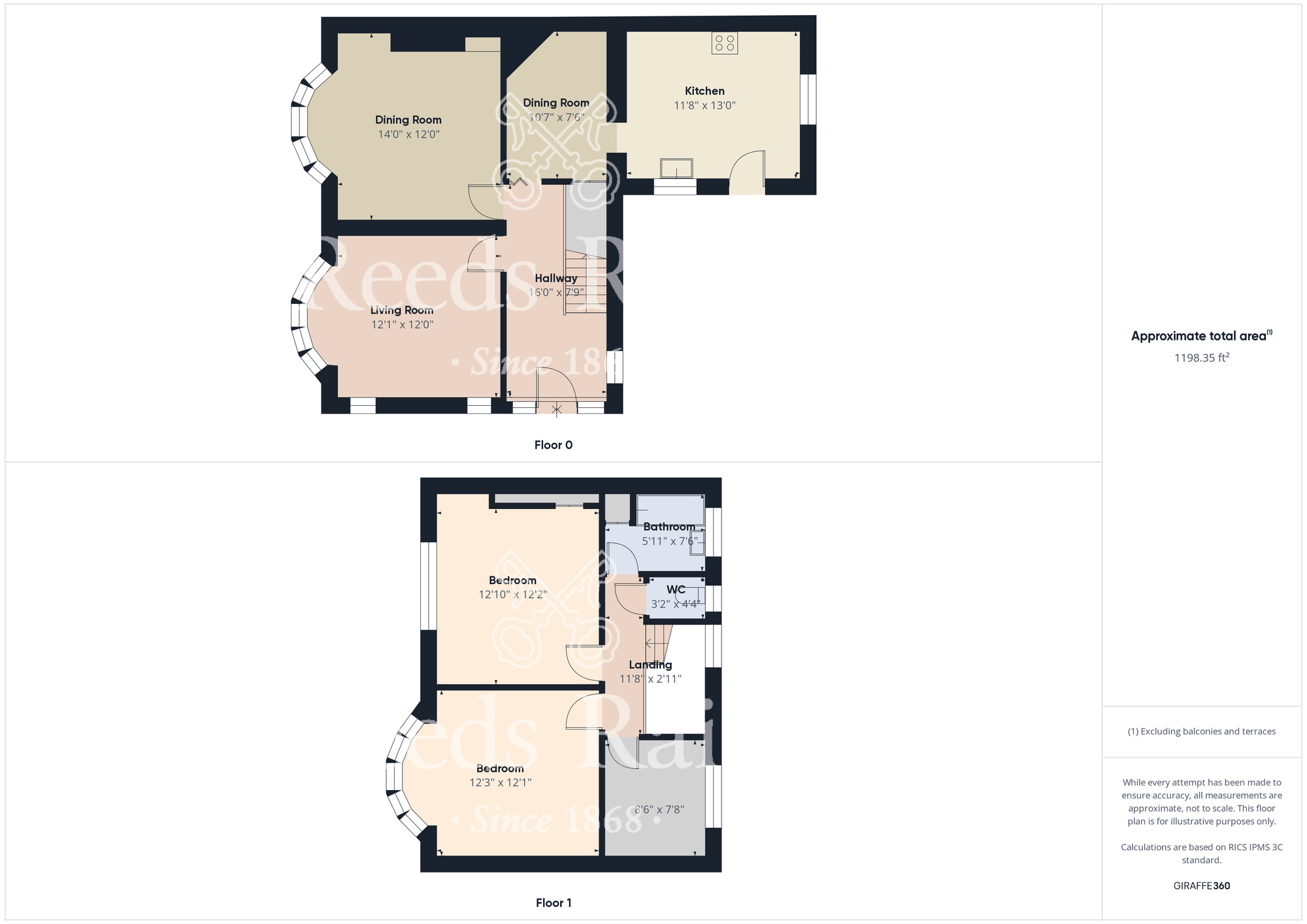 Floorplan of 3 bedroom Semi Detached House for sale, Mandale Road, Middlesbrough, North Yorkshire, TS5