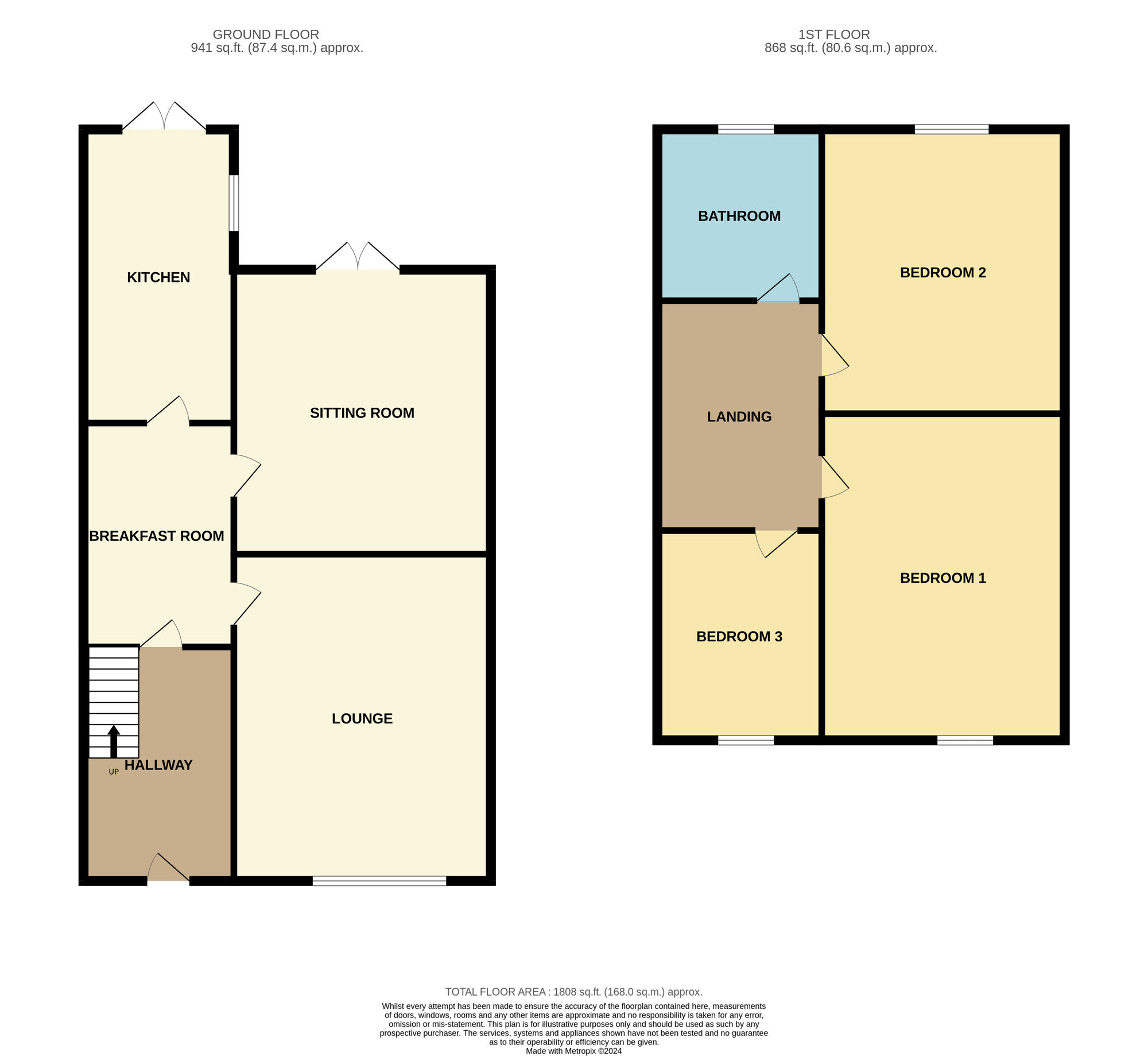 Floorplan of 3 bedroom End Terrace House for sale, Ayresome Park Road, Linthorpe, Middlesbrough, TS5