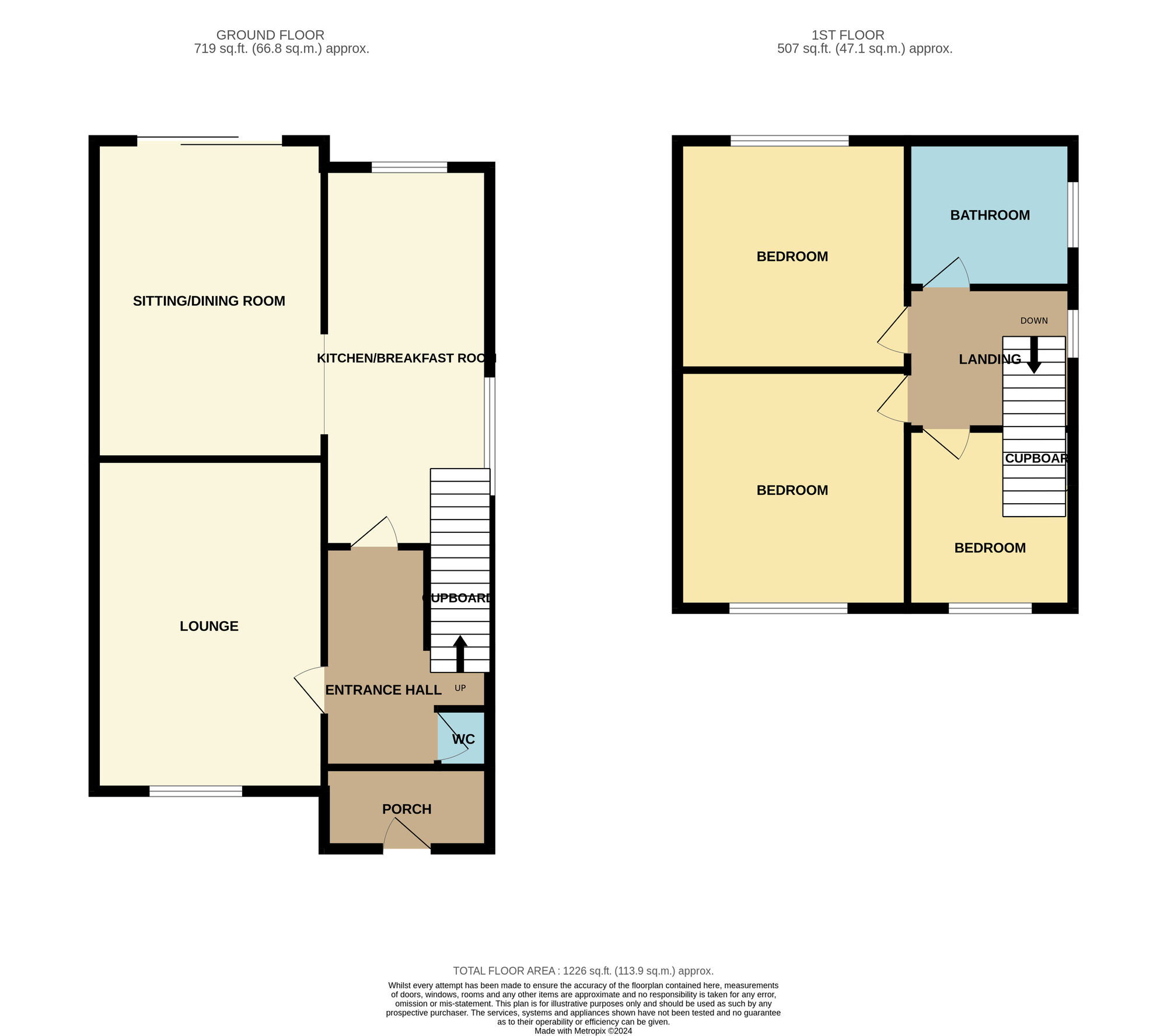 Floorplan of 3 bedroom Semi Detached House for sale, Acklam Road, Acklam, Middlesbrough, TS5