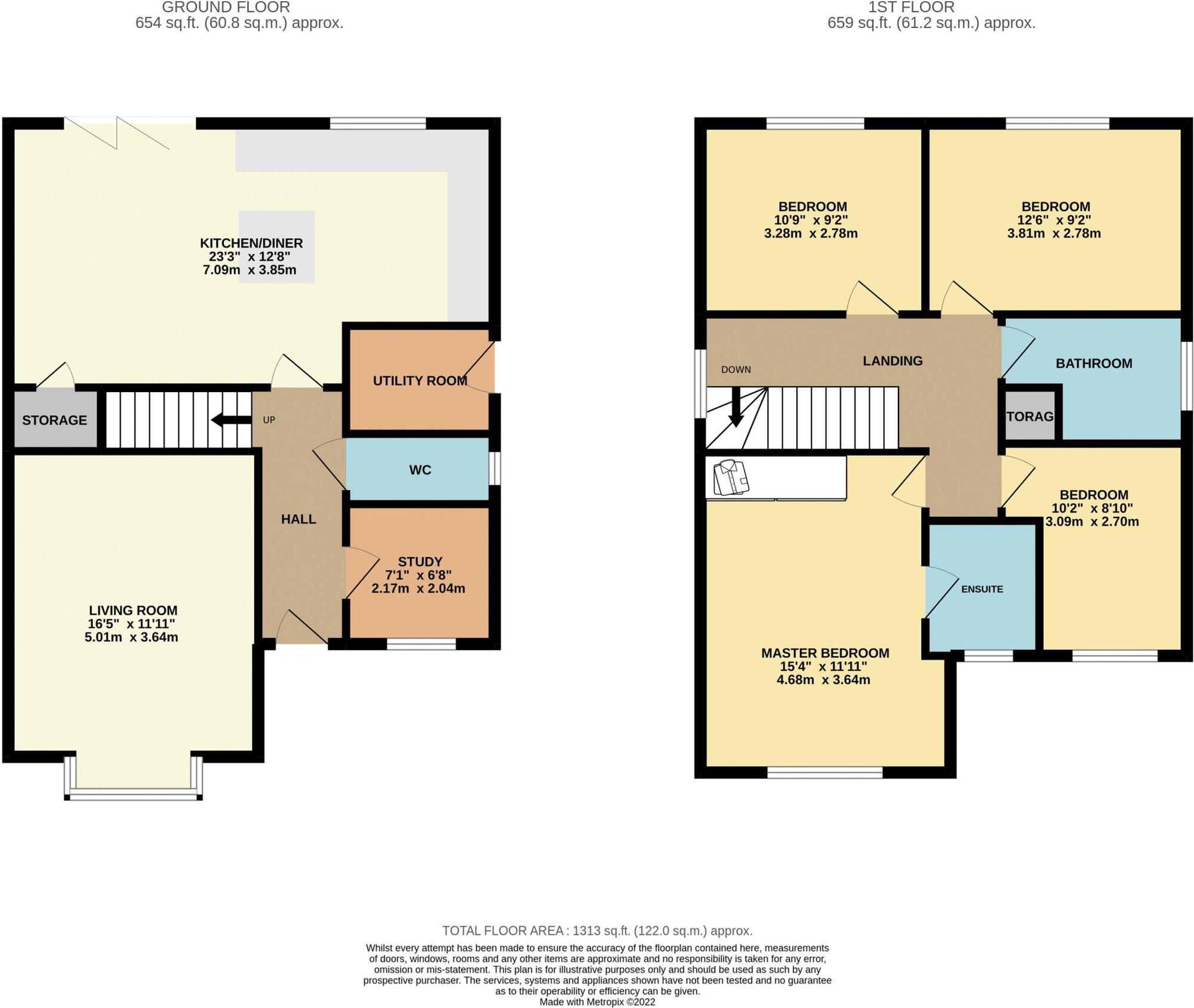 Floorplan of 4 bedroom Detached House for sale, Beck Street, Middlesbrough, North Yorkshire, TS5