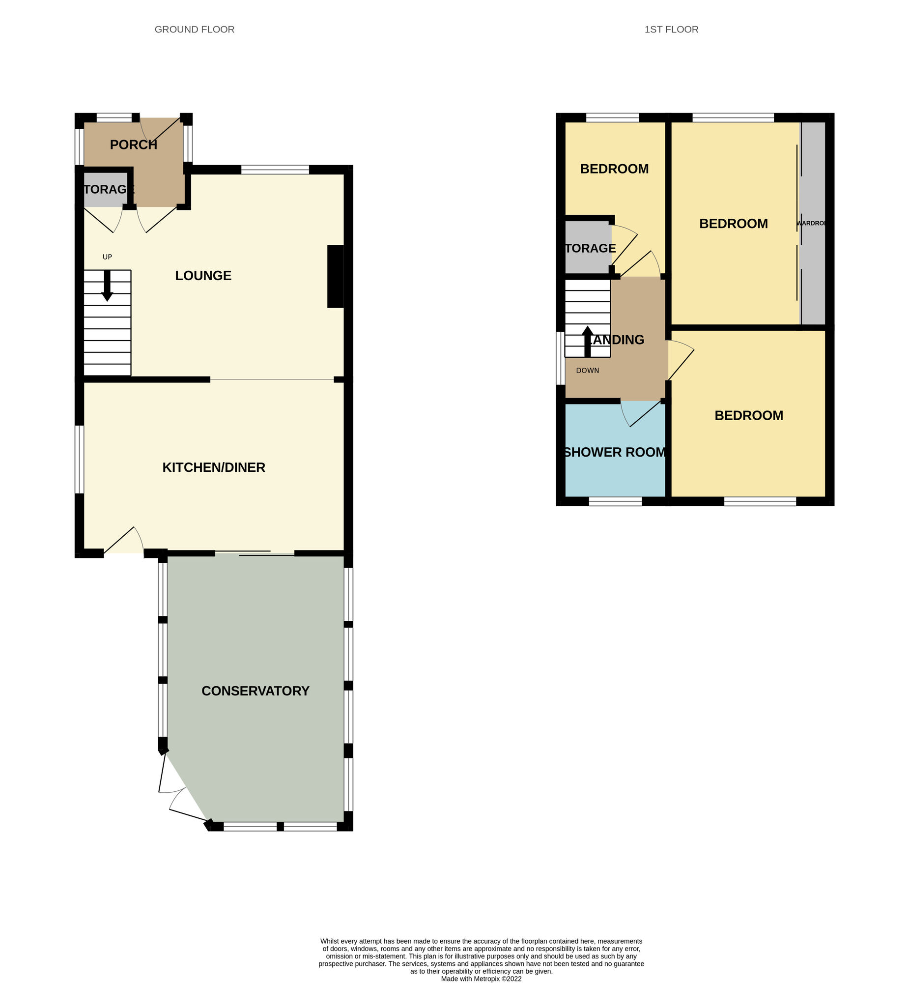 Floorplan of 3 bedroom Semi Detached House for sale, Carlbury Avenue, Middlesbrough, North Yorkshire, TS5